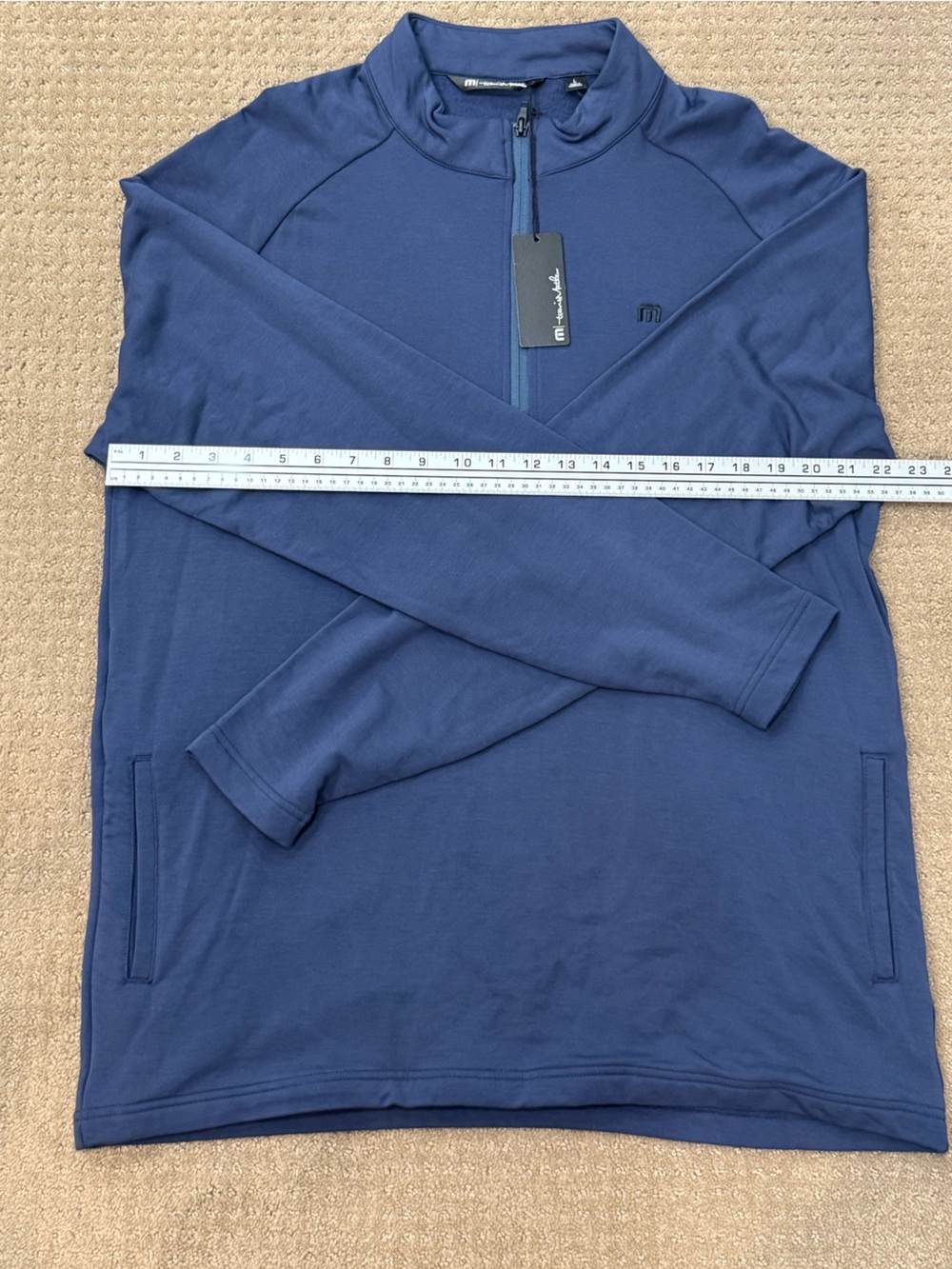 Travis Mathew Navy Quarter-Zip Performance Pullover NWT - Picture 6 of 10